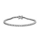 Wei&szlig;er Diamant Armband, ca. 19 cm, 925 Silber platiniert, ca. 0.25 ct