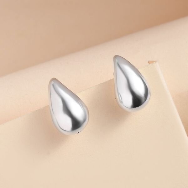 Silber Ohrringe in Tropfen-Form image number 2