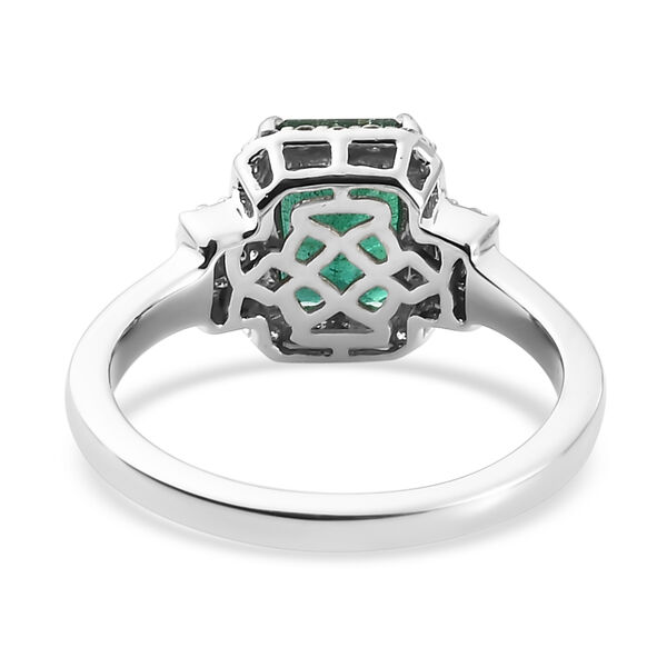 RHAPSODY AAAA Sambischer Smaragd und Diamant VS E-F Ring 950 Platin  ca. 1,88 ct image number 6