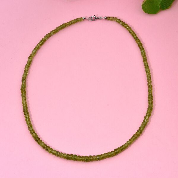 AA Peridot Halskette, 45 cm - 75 ct. image number 1