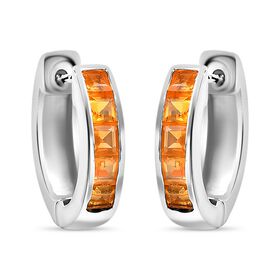 AA Salamanca Feueropal Ohrringe 925 Silber rhodiniert ca. 0.75 ct