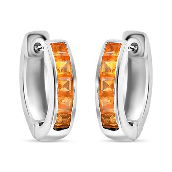 AA Salamanca Feueropal Ohrringe 925 Silber rhodiniert ca. 0.75 ct