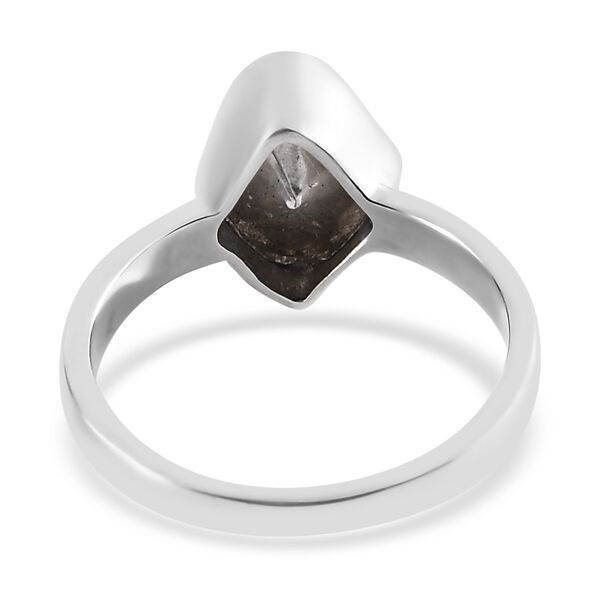 Handgearbeiteter Polki Diamant Solit&auml;r Ring 925 Silber Platin-&Uuml;berzug image number 5