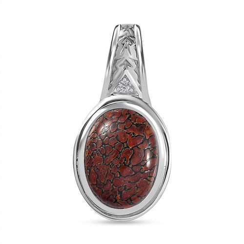 AAA Koprolith und Zirkon Anhänger - 5,32 ct. image number 0