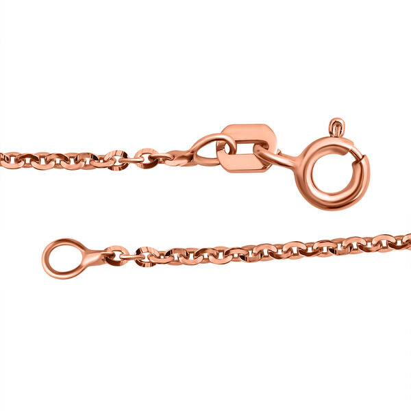 Kabelkette 60 cm in 925er Silber ros&eacute;vergoldet image number 3