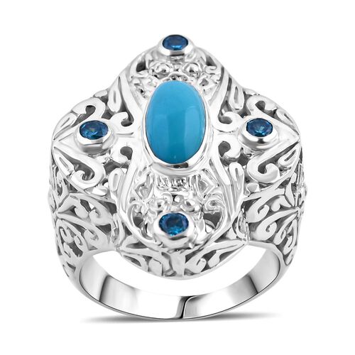 Royal Bali - AA Sleeping Beauty Türkis, Neon Apatit Ring, ca. 2.50 ct image number 0