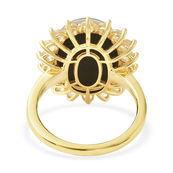 Boulder Opal Triplett und Zirkon-Ring - 8,90 ct. image number 7