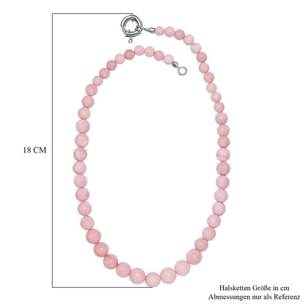 Rosa Opal Halskette ca. 50 cm Messing rhodiniert ca. 191.00 ct image number 6