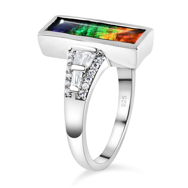 Ammolit und weißer Zirkon-Ring - 2,82 ct. image number 5