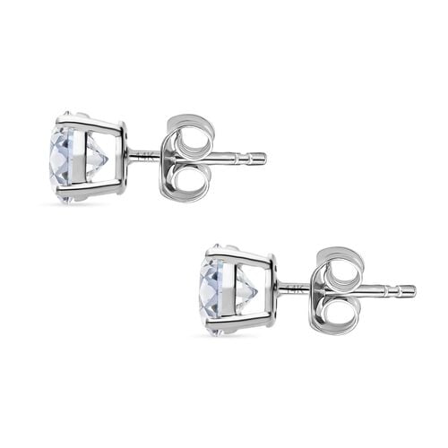 Lab Grown Diamant VS Ohrringe 925 Silber rhodiniert ca. 1,50 ct. image number 3