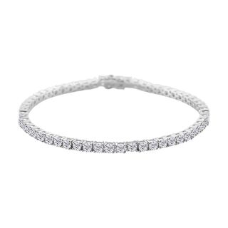 RADIANTA GRA zertifiziert Moissanit (D-VVS) Armband ca. 19 cm 925 Silber rhodiniert ca. 6.22 ct