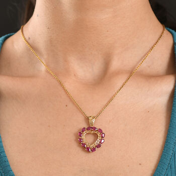 D'Joy AA afrikanischer Rubin Anh&auml;nger - 3,85 ct.