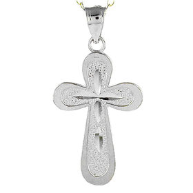 Kreuz-Anhänger mit 45cm Kette in 925 Silber