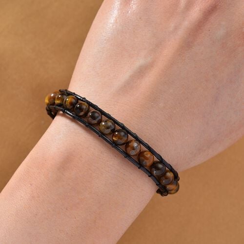 Gelbes Tigerauge Armband ca. Flexibles cm ca. 35,00 ct. image number 1