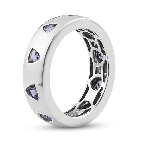 AA Tansanit Ring 925 Silber Platin-&Uuml;berzug image number 5