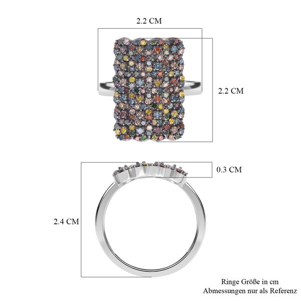 Mehrfarbiger Diamant-Ring - 1 ct. image number 6