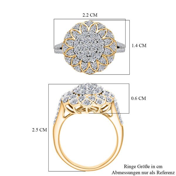 LUXURIANT SGL zertifizierter SI-GH Labor Diamant Ring - 1,33 ct. image number 7
