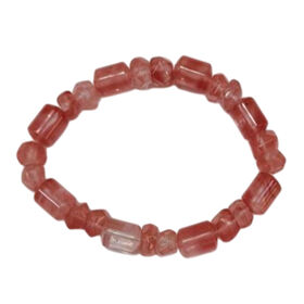 Fancy Kirsche Quarz Armband ca. BR-Stretch cm ca. 80.00 ct