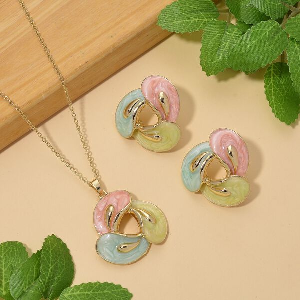 2er-Set Emaille-Schmuckset image number 2