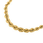 Vintage italienische Kordel-Halskette in vergoldetem Silber image number 1