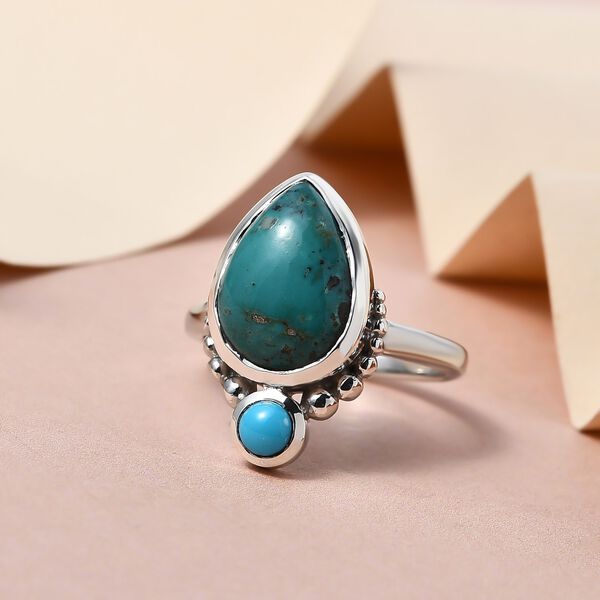 Sierra Nevada T&uuml;rkis und Sleeping Beauty T&uuml;rkis Ring - 5,50 ct. image number 2