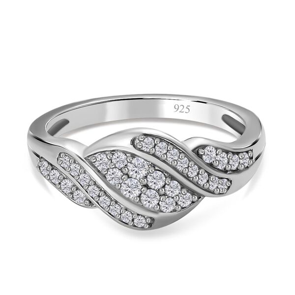 Wei&szlig;er Diamant-Ring - 0,33 ct.