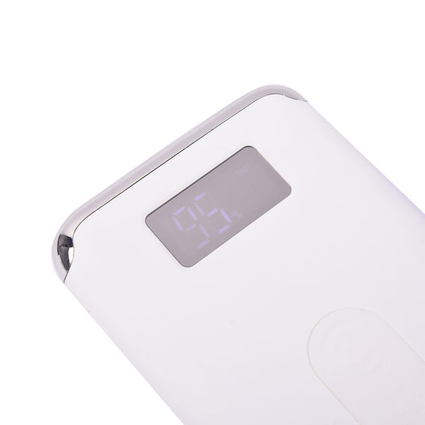 Kabellose PowerBank mit Bildschirmanzeige, 10000mAh, weiß image number 6
