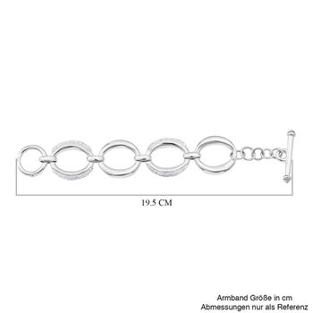 Kristall Armband ca. 19 cm 925 Silber