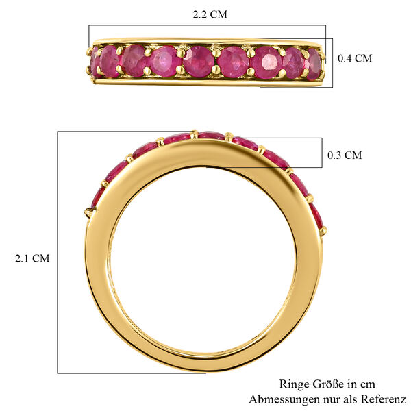 Afrikanischer Rubin-Ring, 925 Silber vergoldet  ca. 1,16 ct image number 7