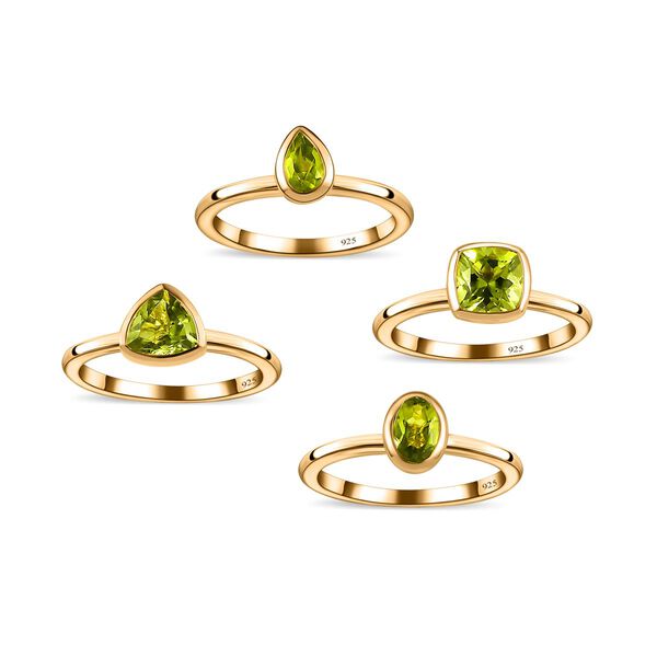 Natürlicher Peridot Ringset, ca. 2.79 ct. image number 5