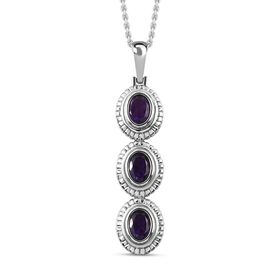 Afrikanischer Amethyst-Anhänger mit 50cm Kette - 2,25 ct.