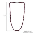 Roter Granat Halskette ca. 50 cm 925 Silber rhodiniert ca. 42.00 ct image number 5