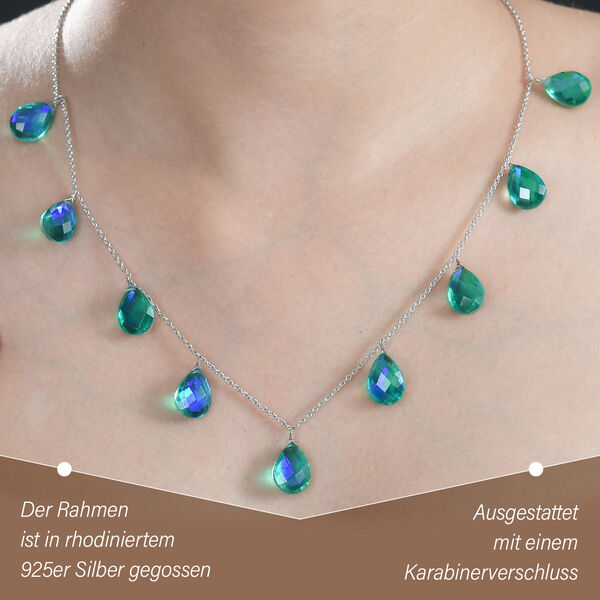 Pfau Triplett Quarz Halskette, 50 cm - 44 ct. image number 3