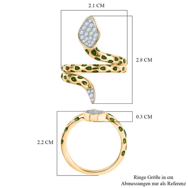 GP Trionfo Kollektion- Wei&szlig;er Zirkon und blauer Saphir Ring - 0,36 ct. image number 9