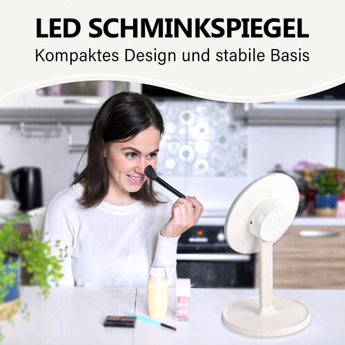 LED-Schminkspiegel mit USB Ladefunktion image number 1