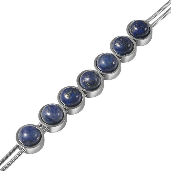 Lapislazuli-Armband, ca. 19 cm, Edelstahl ca. 16,45 ct image number 3