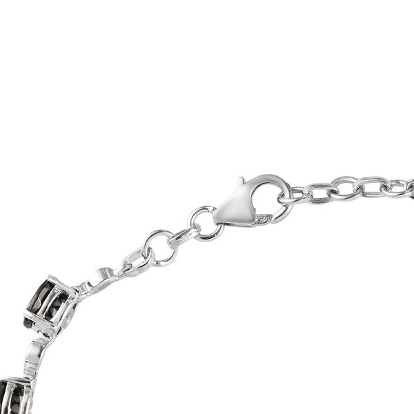 Elite Shungit Armband ca. 20 cm 925 Silber platiniert ca. 6,08 ct image number 4