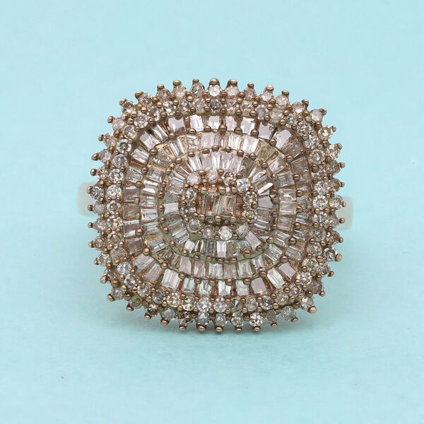 Natürlicher Champagner-Diamant-Ring  - 1 ct. image number 2