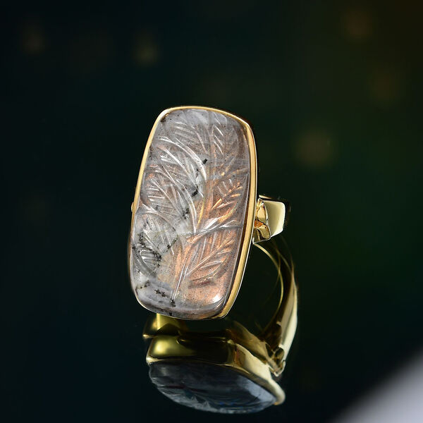 Feuer Labradorit Anh&auml;nger - 30,22 ct. image number 2