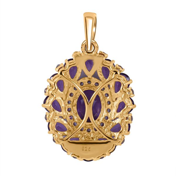 AA Lusaka Amethyst und Zirkon Anhänger - 7,83 ct. image number 3