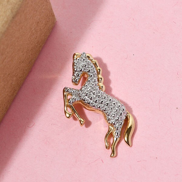Diamant Pferde-Anh&auml;nger in Silber image number 3