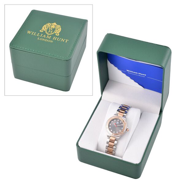 William Hunt - Moissanit-Akzent-Uhr mit japanischem Miyota-Uhrwerk - 0,20 ct. image number 8