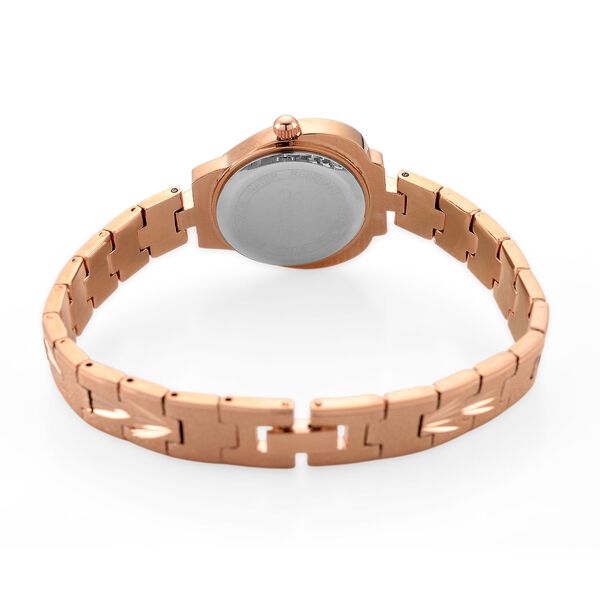 GENOA TIME V2 Herz-Armbanduhr, PC21S Japan Uhrwerk, 3ATM, 2,84x2,79cm, Ros&eacute; image number 7