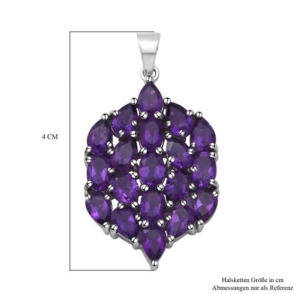 Afrikanischer Amethyst-Anhänger, 925 Silber platiniert ca. 7.06 ct image number 5