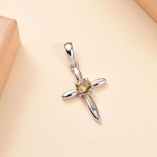 Zweifarbige AA nat&uuml;rliche goldene Tansanit Ohrringe - 0,80 ct. image number 2