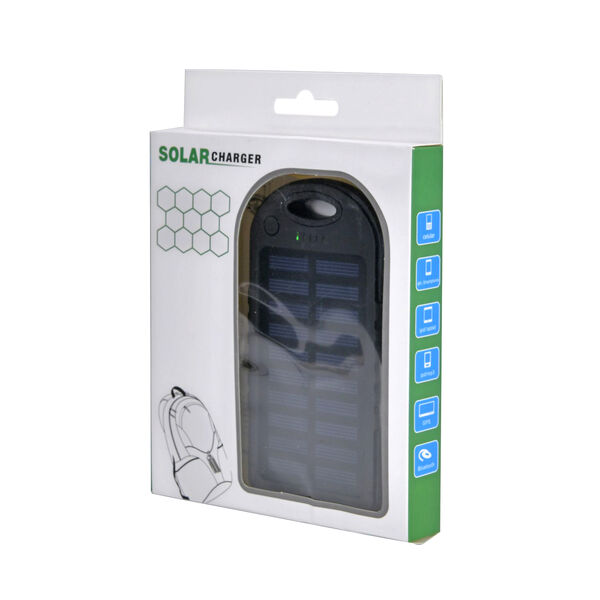 Solarbetriebene Powerbank mit USB Anschluss, Schwarz image number 8