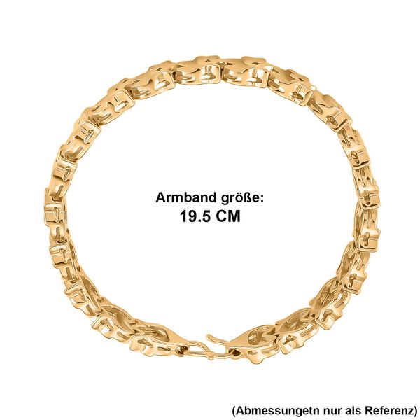 Designer-Stil Nickelfreies Messing Armband ca. 19 cm ca. 22,50g image number 6