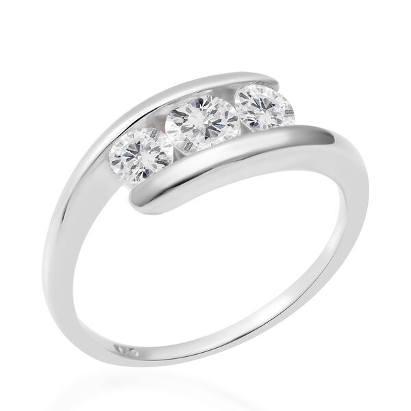 LUSTRO STELLA- weißer Zirkonia-Ring - 1,20 ct. image number 3