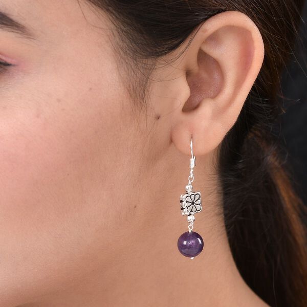 Amethyst Ohrringe 925 Silber platiniert ca. 11,72 ct image number 2