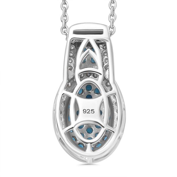 Neon Apatit und Zirkon Anhänger mit 45cm Kette - 1,81 ct. image number 5